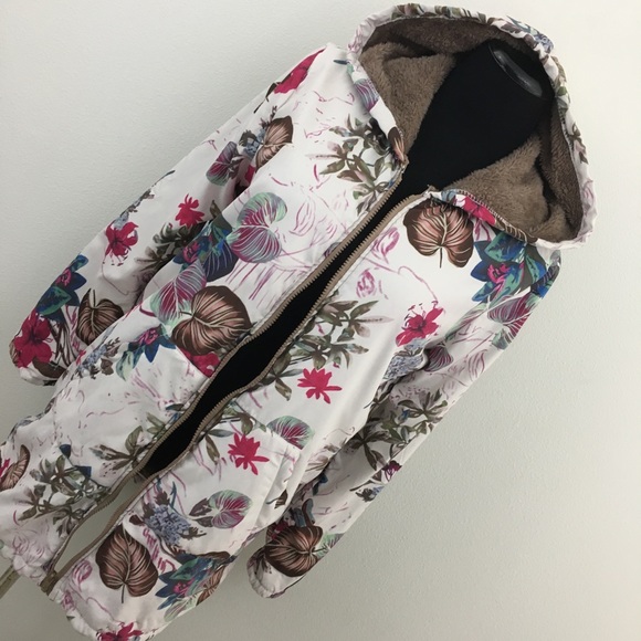 Faux Fur & Hooded Zipper Jacket - Picture 5 of 10